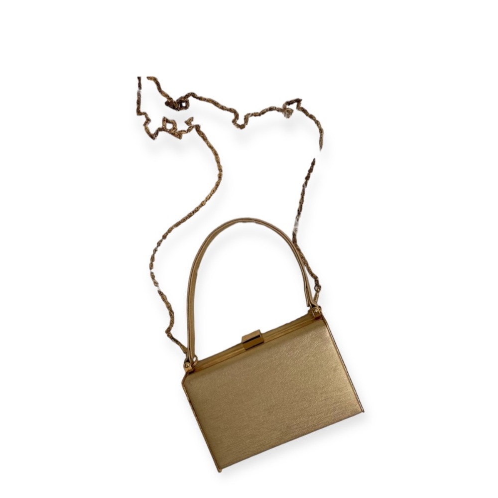 Sasha Vintage Gold Box Purse